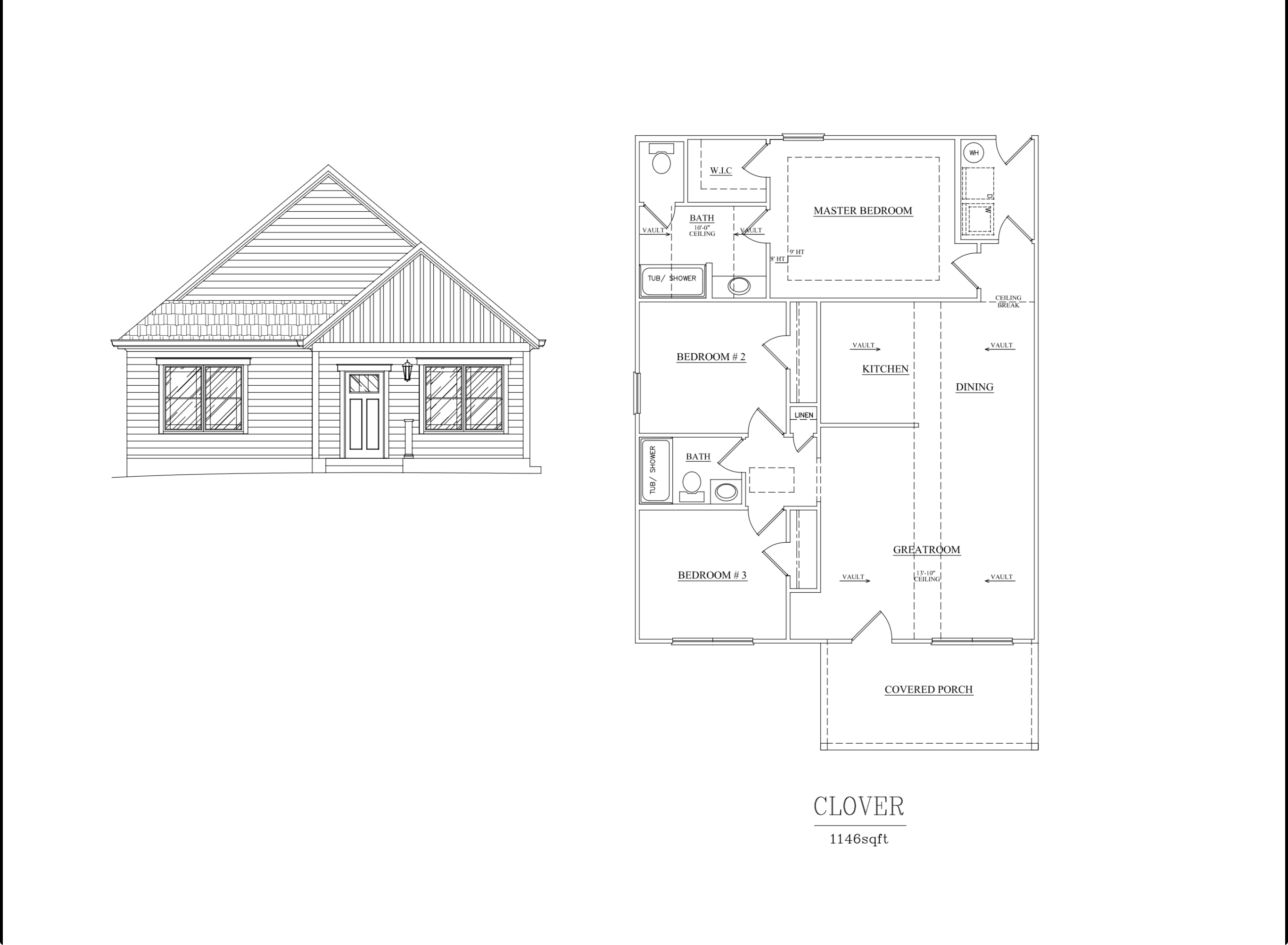 The Clover floor plan