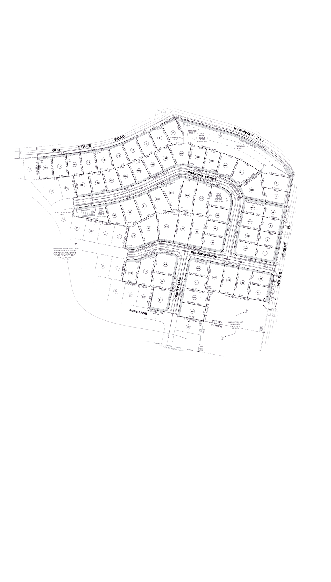 Irish Commons Phase 1 plat map